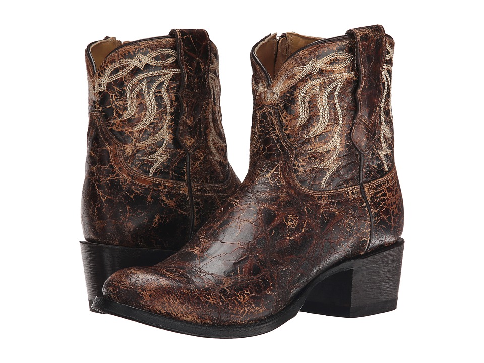 Stetson Sarah (Distressed Brown Vamp) Cowboy Boots
