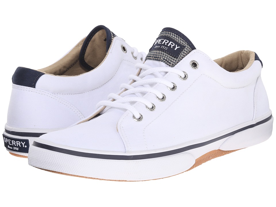 white sperry mens shoes