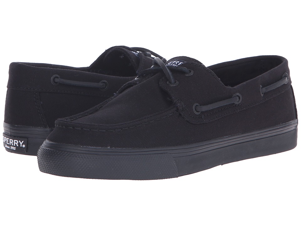 sperry black canvas