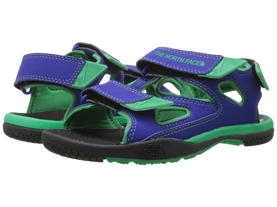 The North Face Kids Jr Base Camp Coast Ridge (Toddler/Little Kid/Big Kid) (Marker Blue/Blarney Green) Boys Shoes