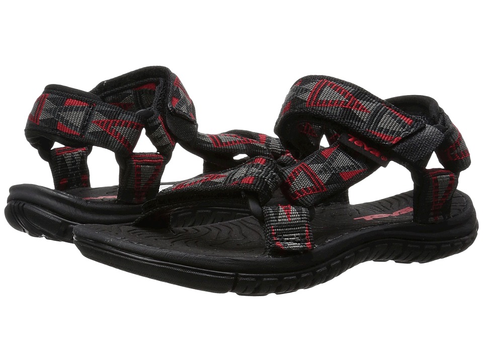 Teva Kids Hurricane 3 (Little Kid/Big Kid) (Mosaic Black/Grey/Red) Boys Shoes
