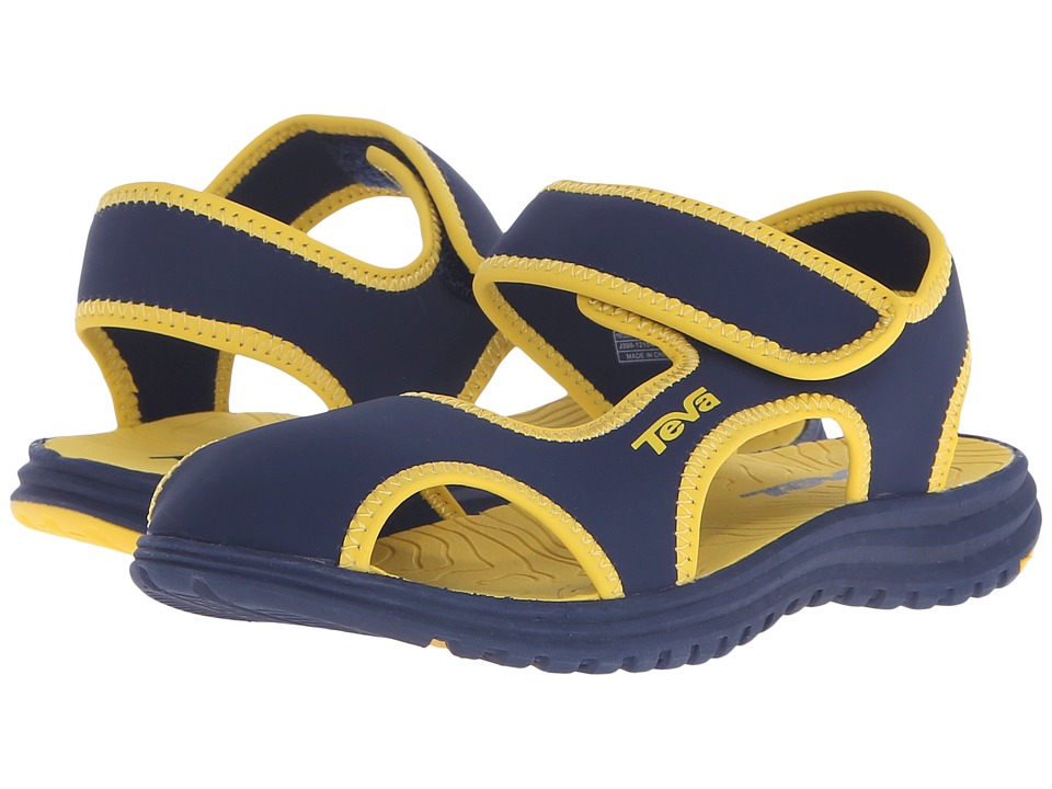 Teva Kids Tidepool CT (Little Kid) (Navy/Yellow) Boys Shoes