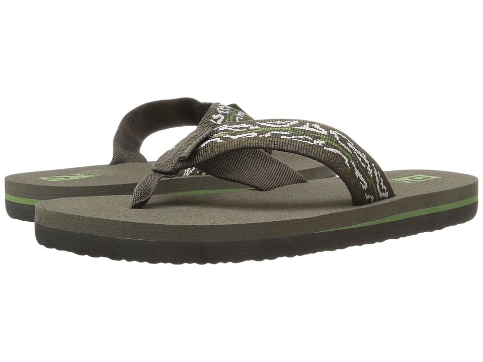 Teva Kids Mush II (Little Kid/Big Kid) (Wood Stripes Black Olive Multi) Girls Shoes