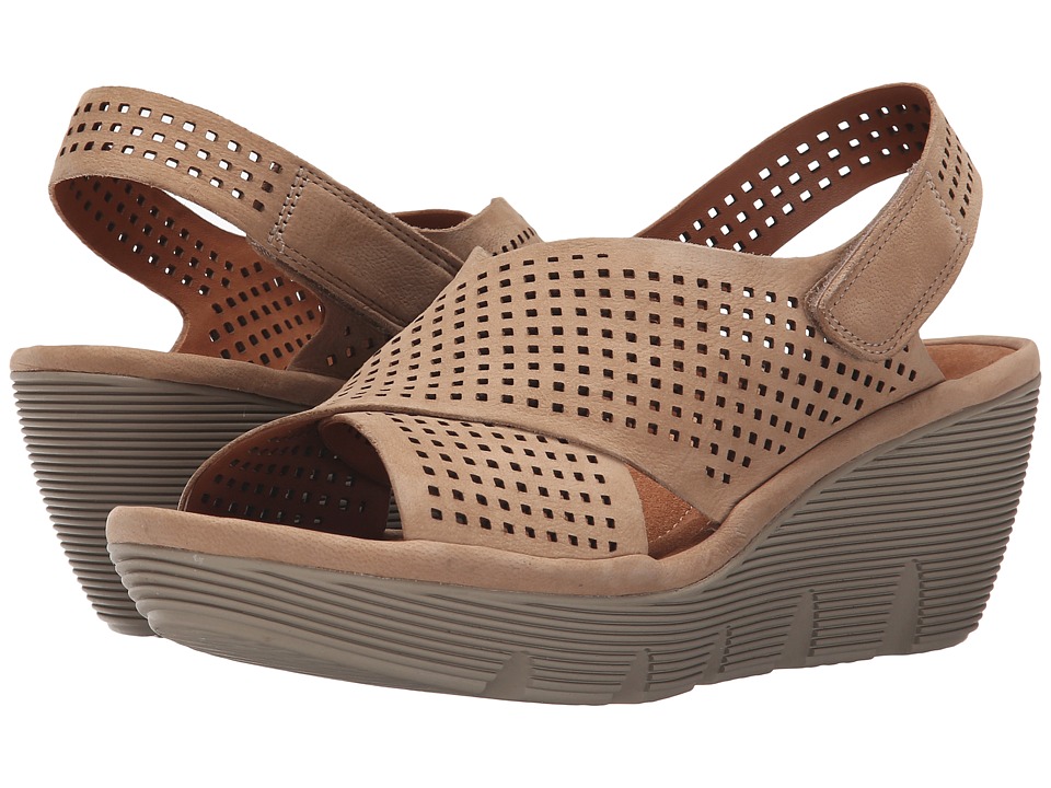 Clarks clarene award wedges deals