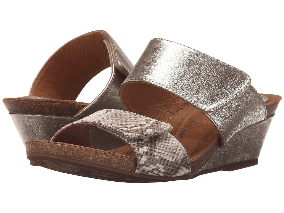 Sofft Vangie (Satin Gold/Sand Grid Metallic/Viper Desert Flex Snake Print) Women