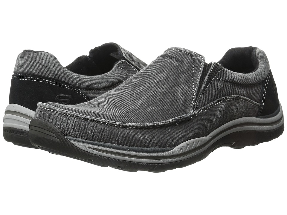 Men's Sneakers SALE! $35 - $44.99 SKECHERS Expected Avillo (Black Canvas/Suede) Men's Shoes