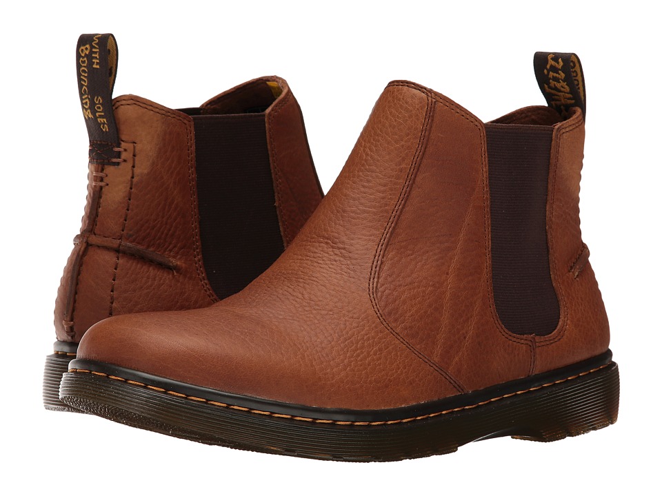 Dr. Martens - Lyme Chelsea Boot (Tan Grizzly) Men'S Pull-On Boots ...