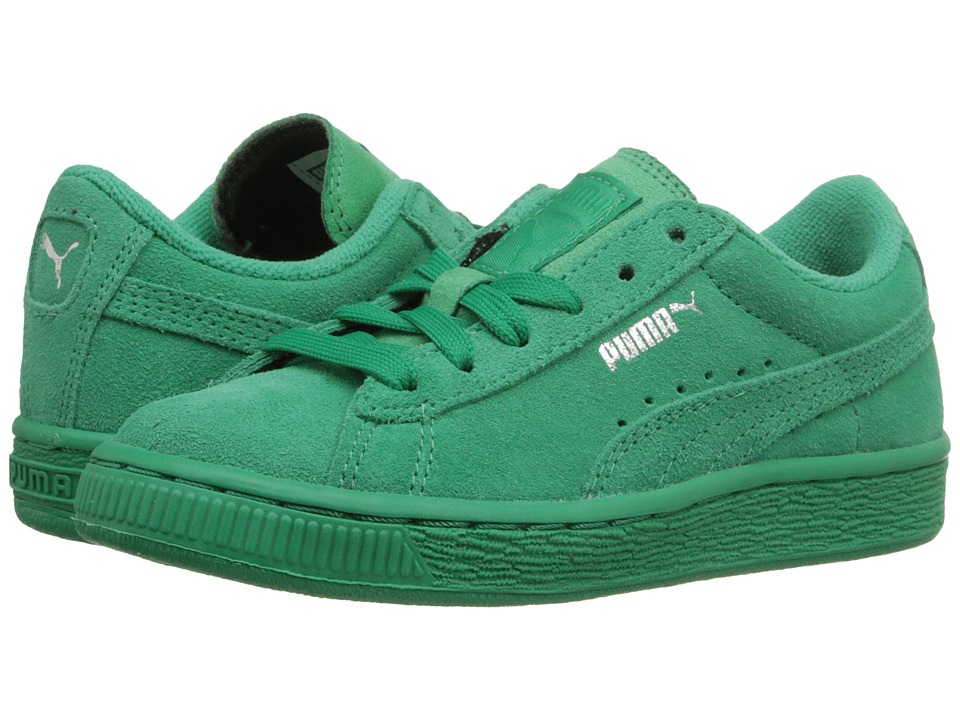 puma slip ons kids green
