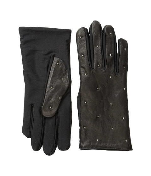 Vera Bradley - Micro-Stud Leather Gloves (Black) Dress Gloves