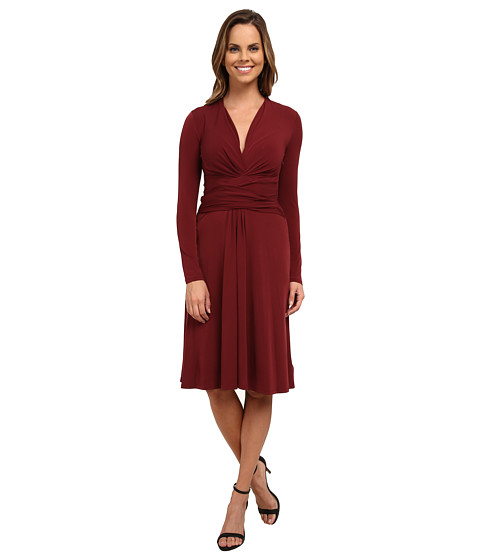 michael michael kors long sleeve wrap dress
