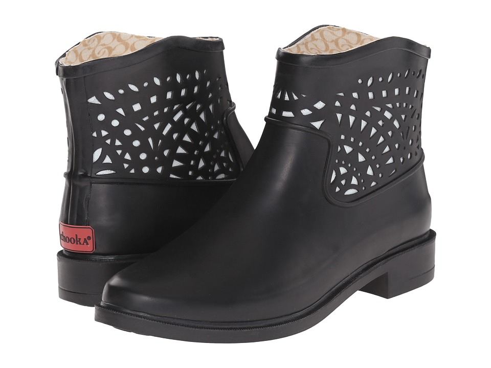 Chooka Deco Laser Cut Bootie (Black) Women