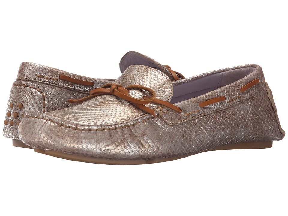 Johnston & Murphy Maggie Camp Moc (Champagne Metallic Snake Print) Women