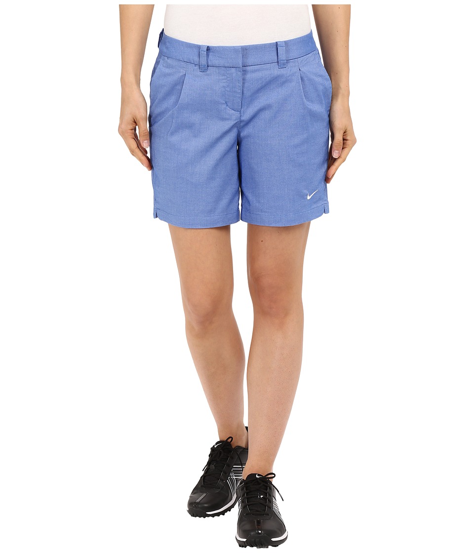 Nike Golf Oxford Shorts (Game Royal/White) Women