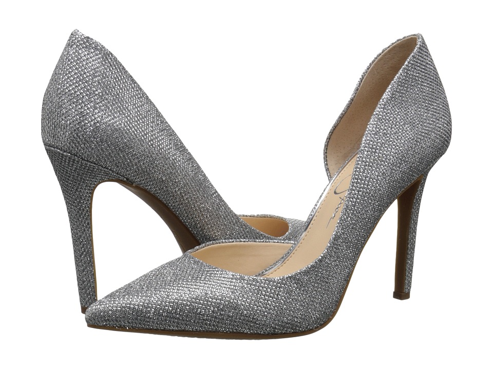 jessica simpson silver sparkly heels