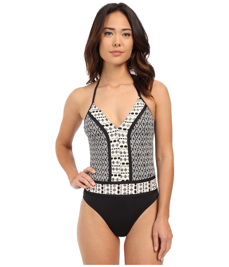 Bleu Rod Beattie All in the Mix Plunge Halter MIO One-Piece (Multi) Women