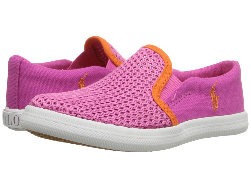pink polo canvas shoes