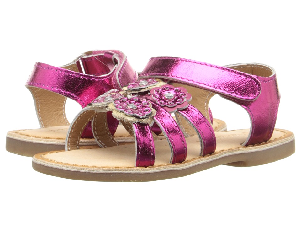 Pazitos Mini Burst Sandal (Toddler) (Fuchsia) Girls Shoes