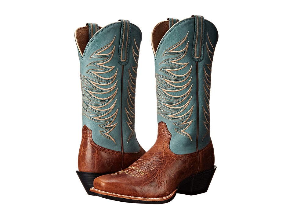 Ariat Legend Legacy (Gingersnap/Sky Blue) Cowboy Boots