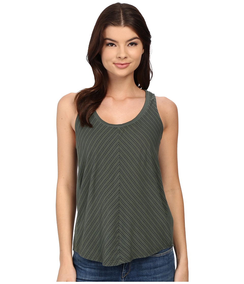 Splendid - Double Pinstripe Jersey Tank Top (Military/Navy) Women