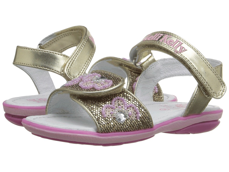 Lelli Kelly Kids Fiore Sandal (Toddler/Little Kid) (Gold Glitter) Girls Shoes