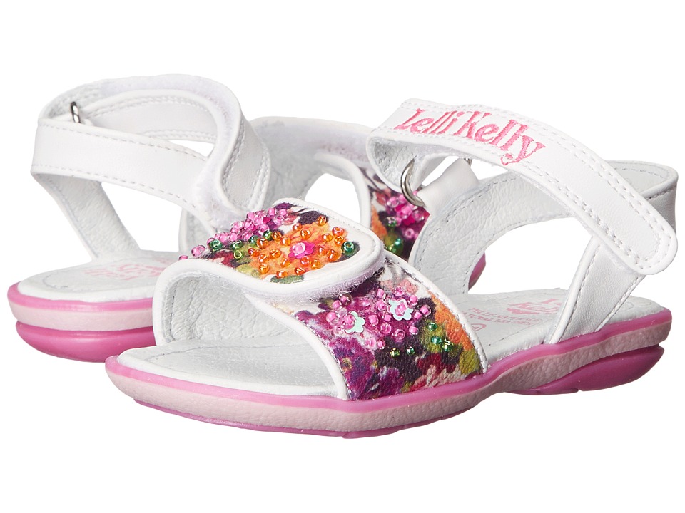 Lelli Kelly Kids Bella Sandal (Toddler/Little Kid) (White Fantasy) Girls Shoes