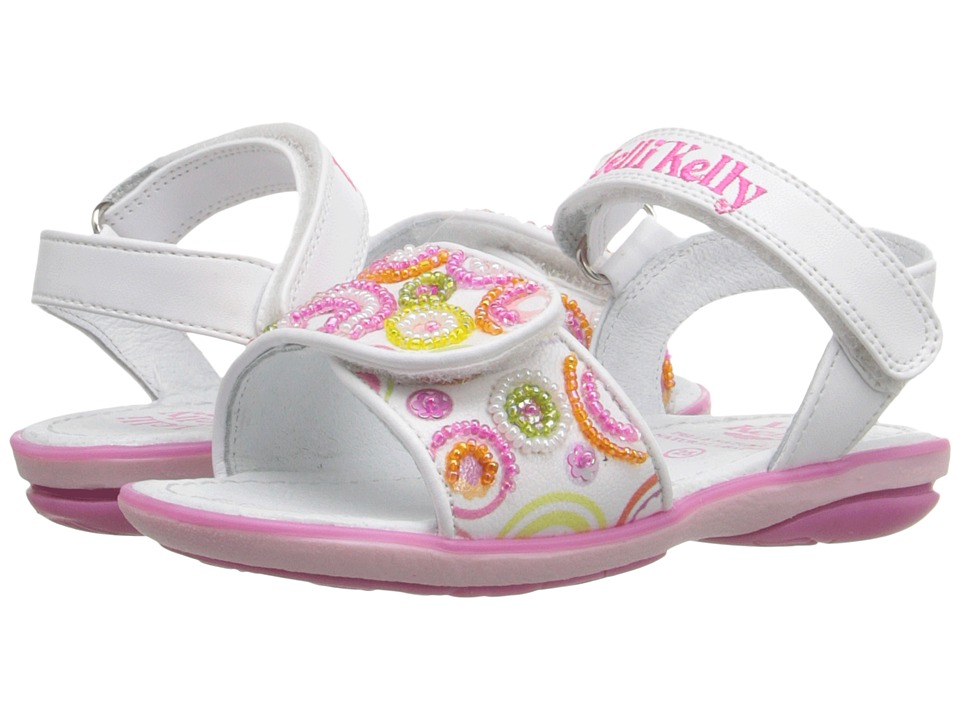 Lelli Kelly Kids Puntini Sandal (Toddler/Little Kid) (White Fantasy) Girls Shoes