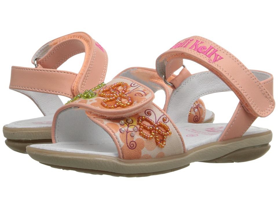 Lelli Kelly Kids Giardino Sandal (Toddler/Little Kid) (Peach Fantasy) Girls Shoes