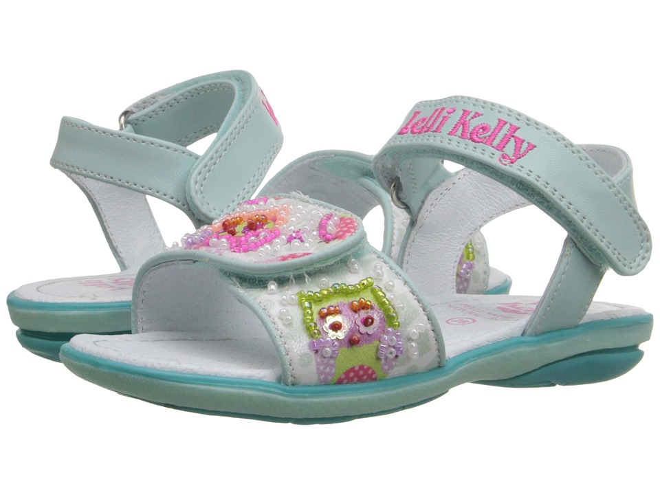 Lelli Kelly Kids Owls Sandal (Toddler/Little Kid) (Mint Fantasy) Girls Shoes