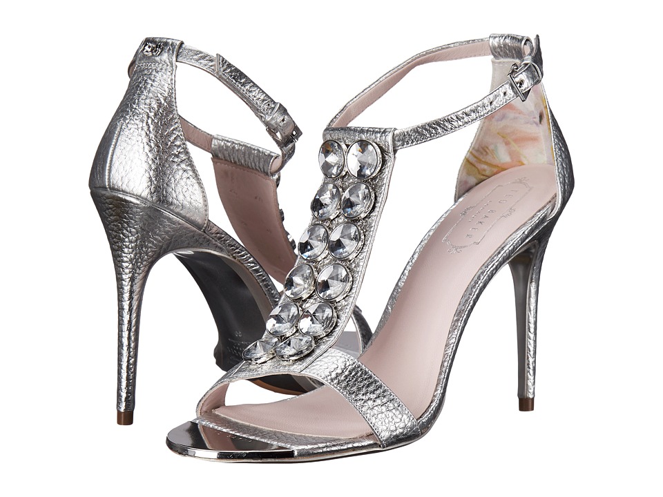 silver ted baker heels