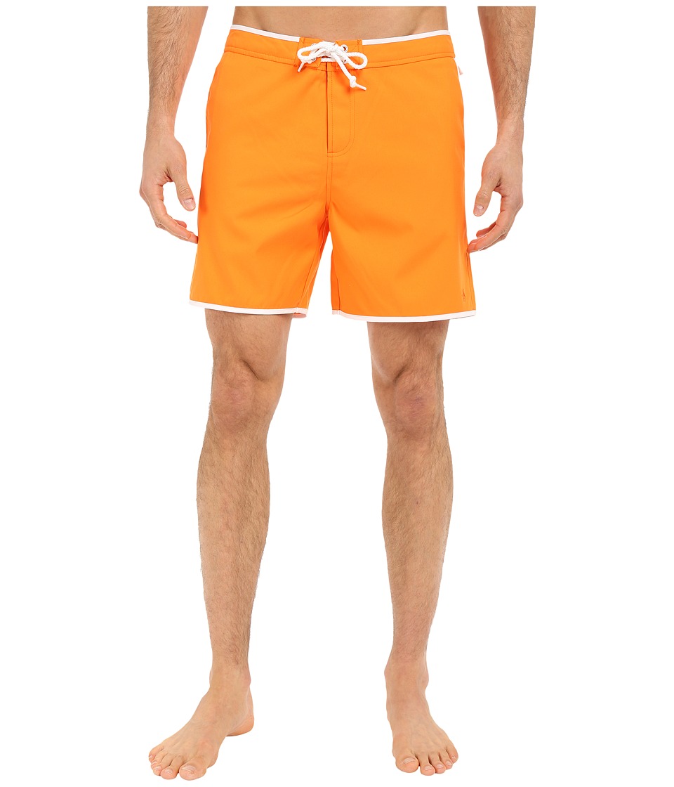 Original Penguin Earl Fixed Volley Swim Shorts (Orange Peel) Men