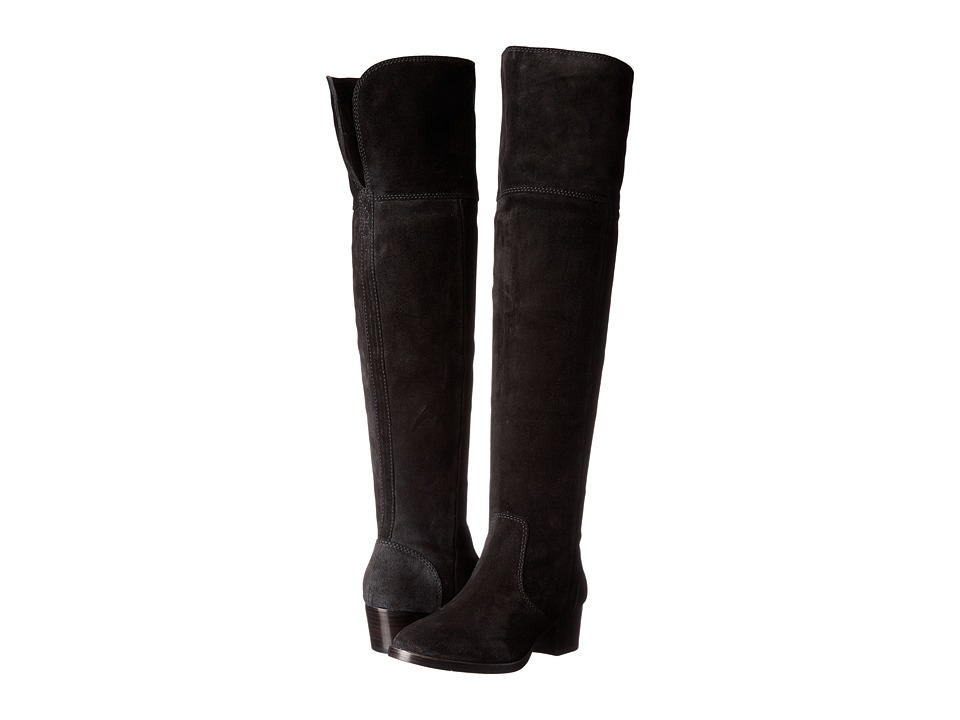 Frye Clara Over-The-Knee (Black Oiled Suede) Women