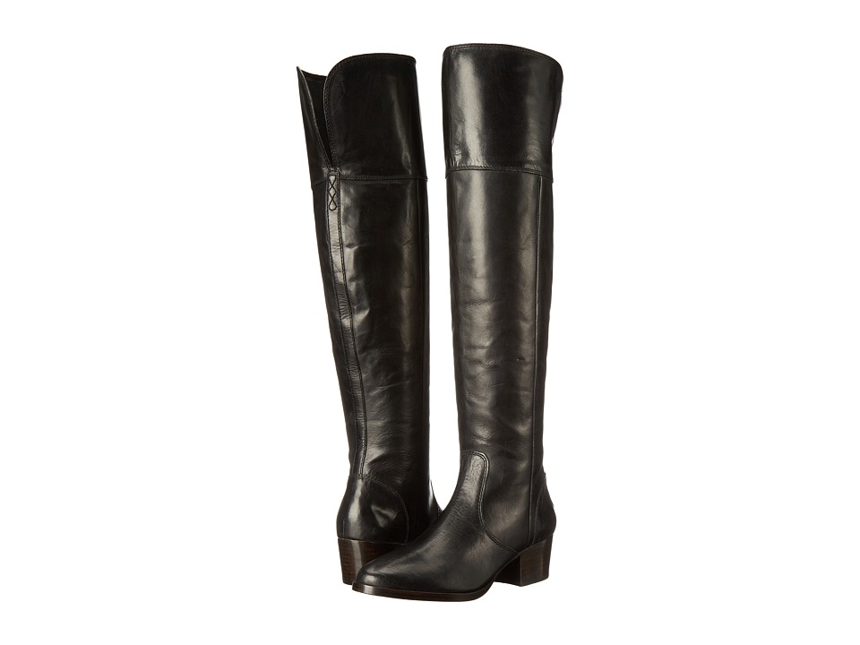 Frye Clara Over-The-Knee (Black Smooth Vintage Leather) Women