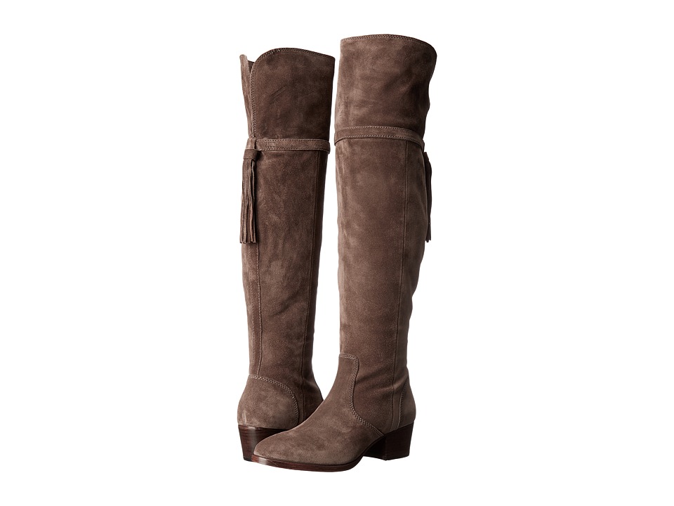 Frye Clara Tassel Over-The-Knee (Elephant Oiled Suede) Women