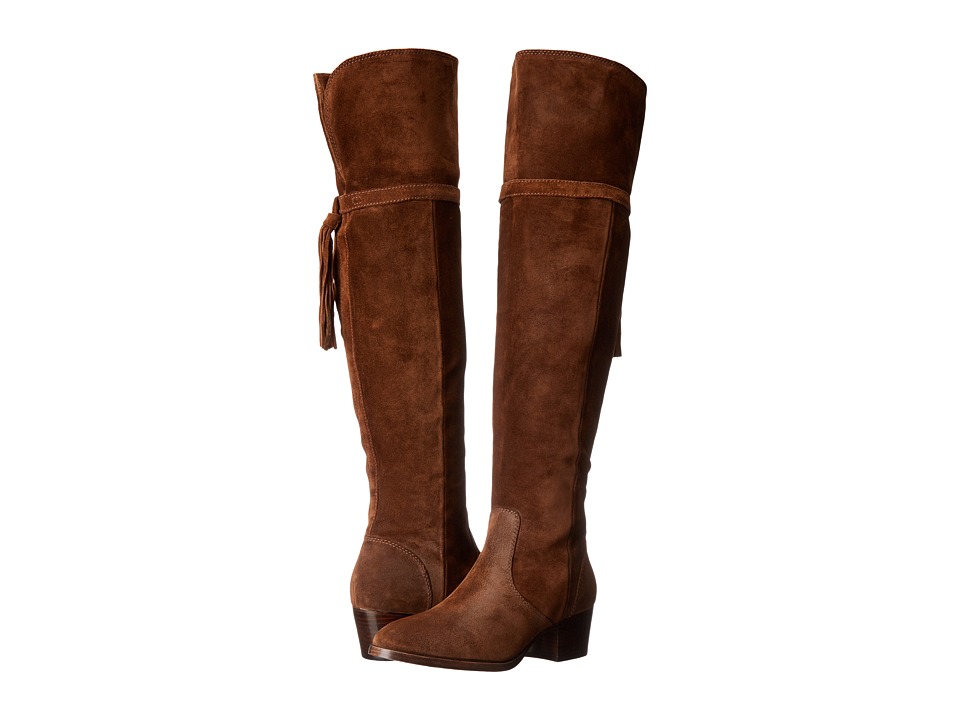 Frye Clara Tassel Over-The-Knee (Wood Oiled Suede) Women