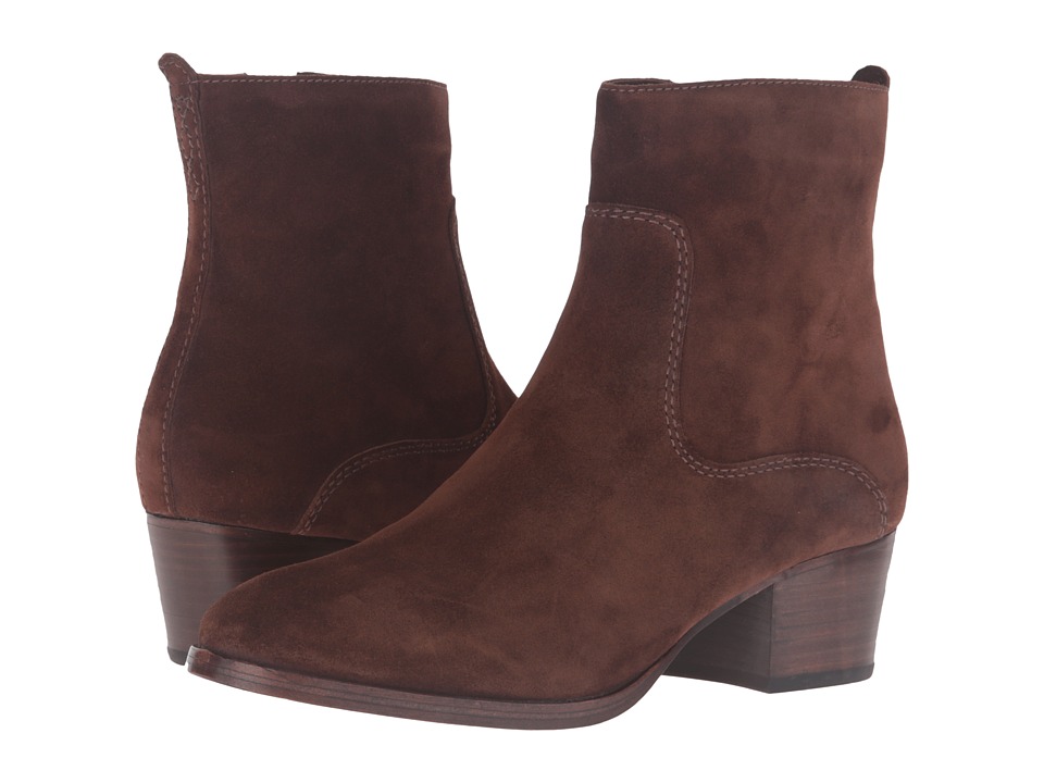 Frye Clara Zip Short (Brown Oiled Suede) Women