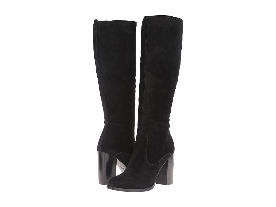 Frye Claude Tall (Black Oiled Suede) Women