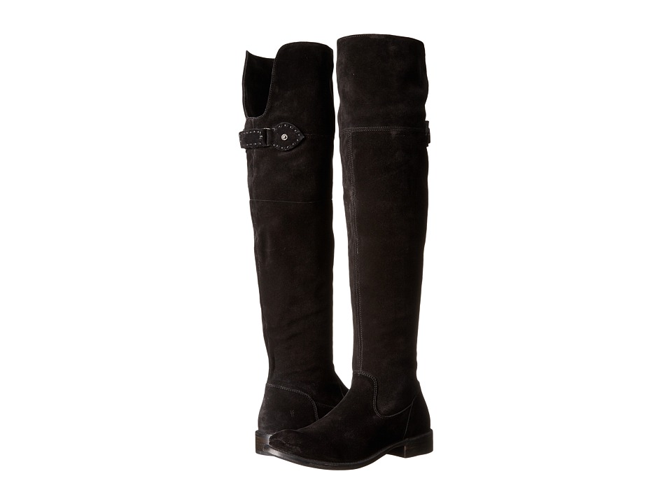 Frye Shirley Over-The-Knee (Black Oiled Suede) Women
