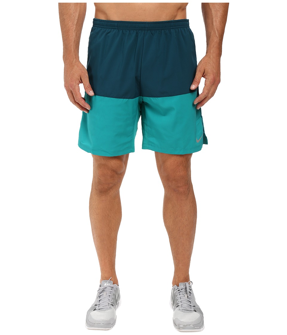 Nike 7 Distance Running Short (Midnight Turquoise/Rio Teal/Reflective Silver) Men