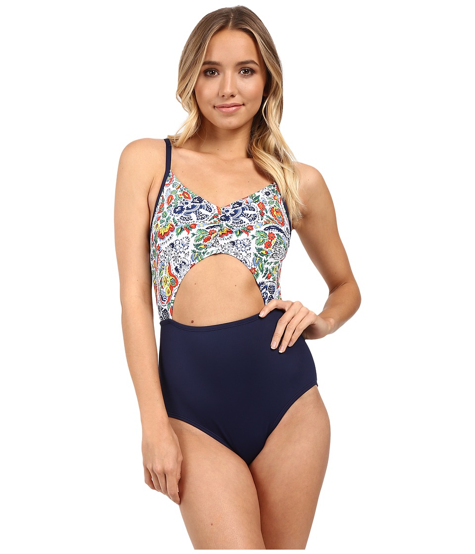 Tommy Bahama Provincial Cut Out Cup One-Piece (Multicolor) Women