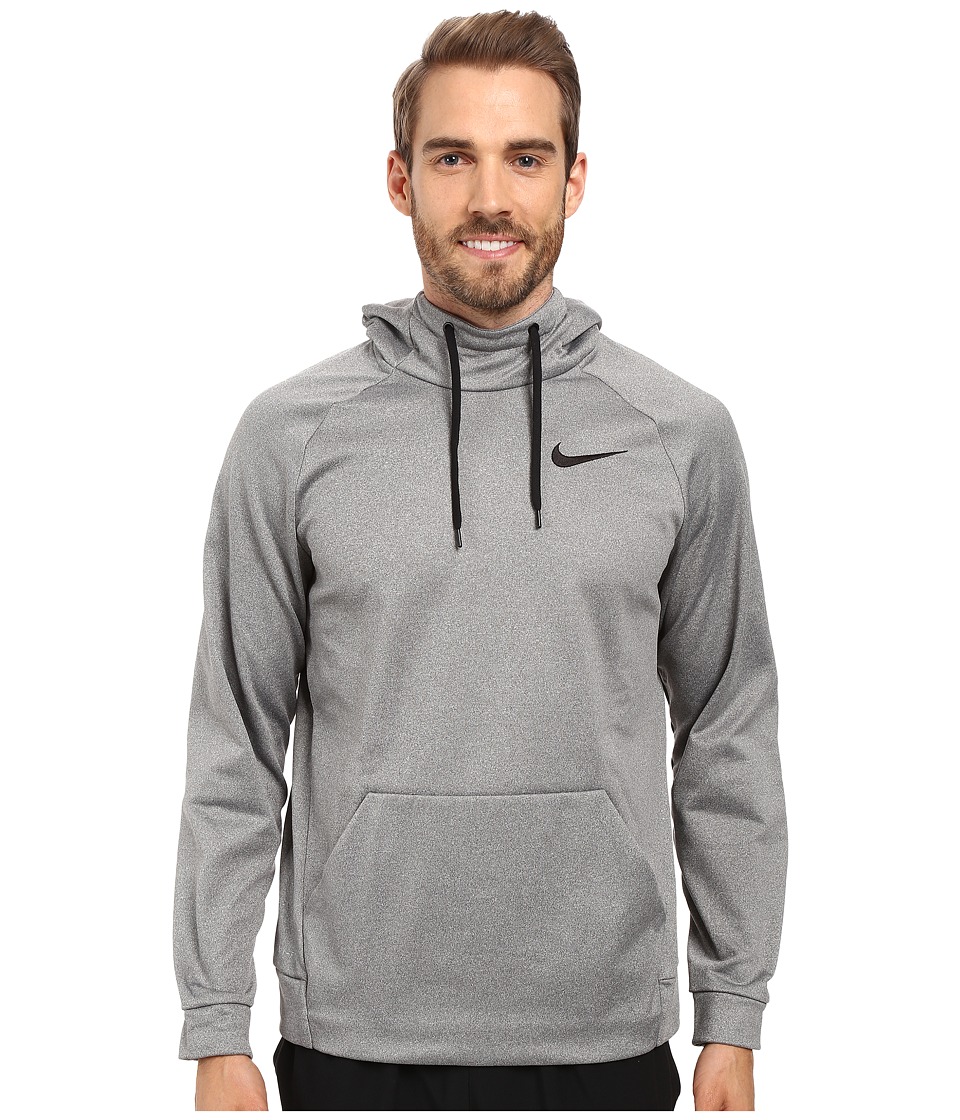 Nike Therma Pullover Training Hoodie (Carbon Heather/Black) Men