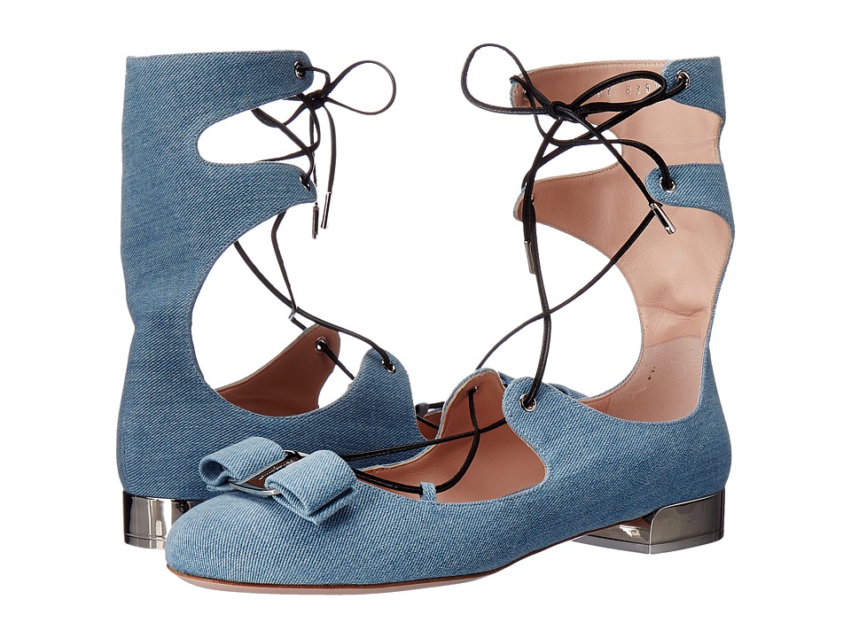 salvatore ferragamo denim shoes