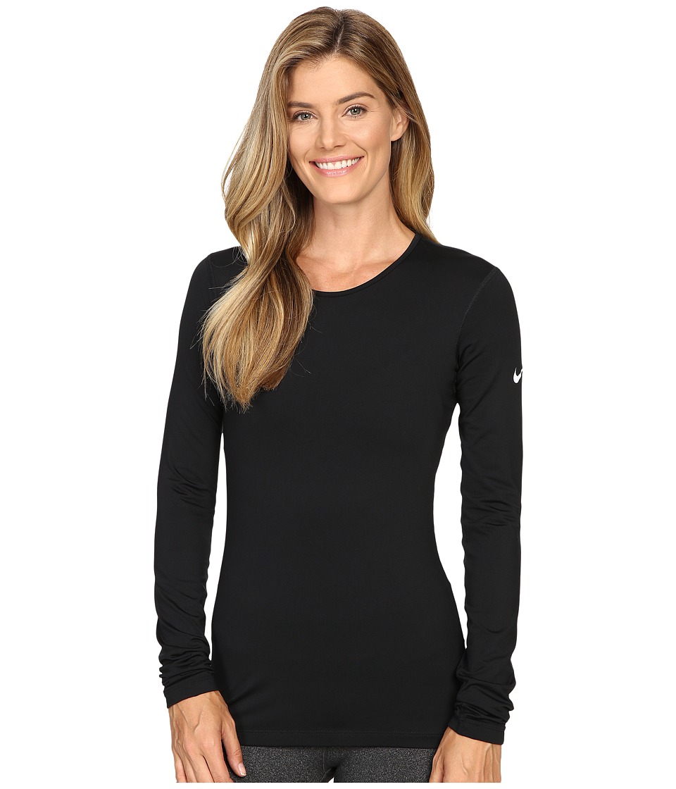 Nike Pro Warm Long Sleeve Training Top (Black/White) Women