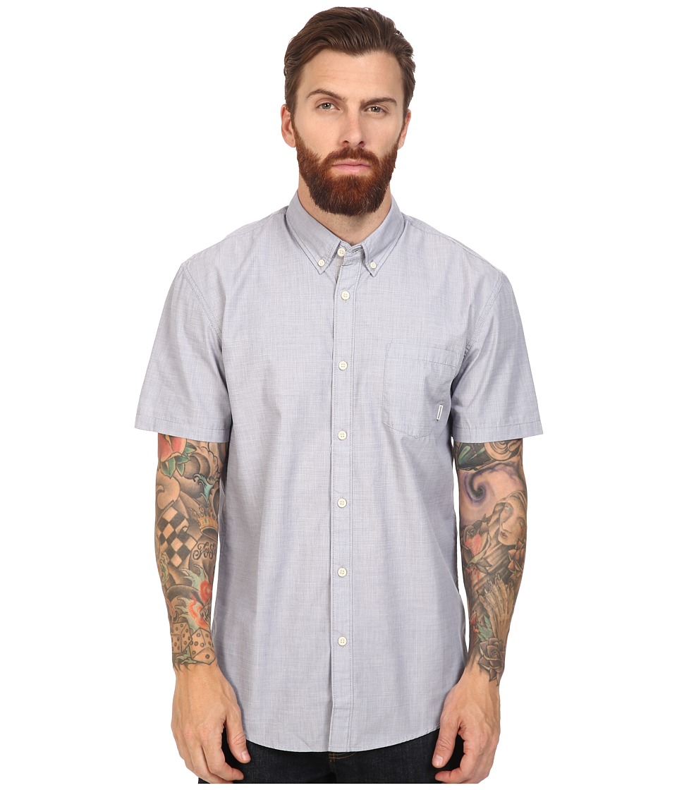 Quiksilver - Everyday Wilsden Short Sleeve Woven (Night Shadow Blue) Men