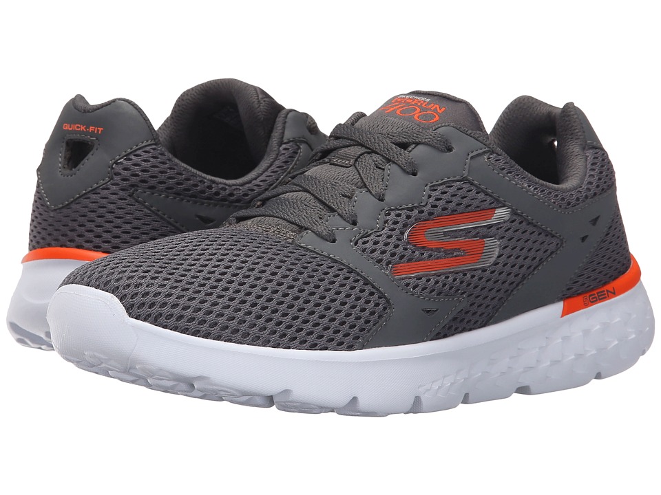 mens orange skechers