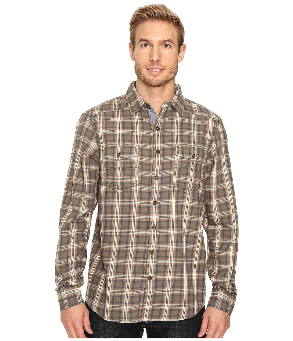 Ecoths Dax Long Sleeve Shirt (Deep Lichen Green) Men