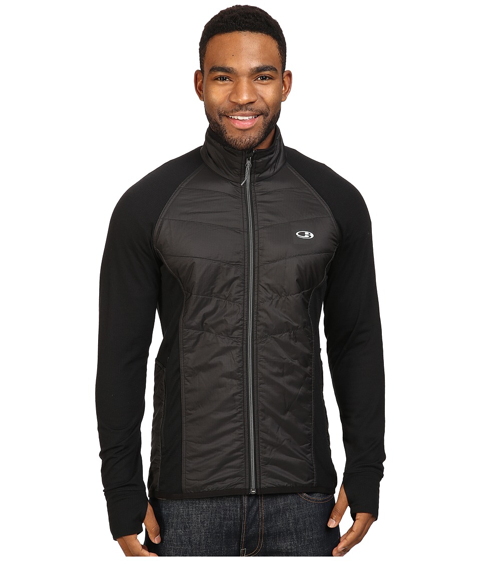Icebreaker Ellipse Jacket (Black/Black/Metal) Men