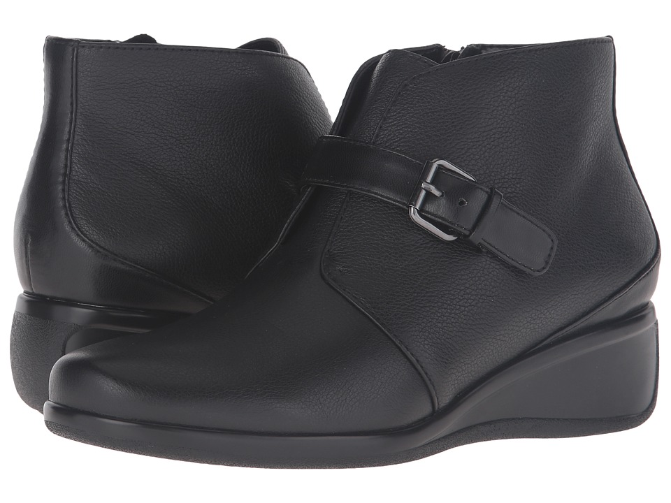 Trotters Mindy (Black Tumbled Leather) Women