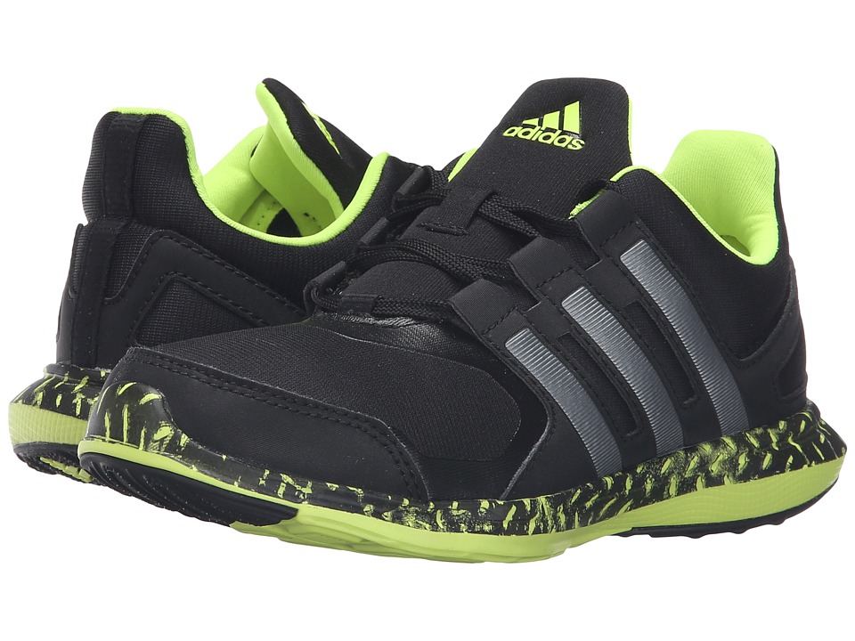 adidas Kids Hyperfast 2.0 (Little Kid/Big Kid) (Black/Iron Metallic