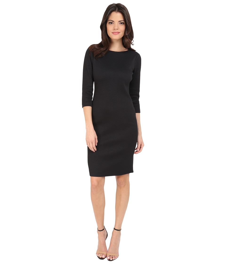 Badgley Mischka Elbow Sleeve Sheath Day Dress Badgley Mischka Elbow Sleeve Sheath Day Dress