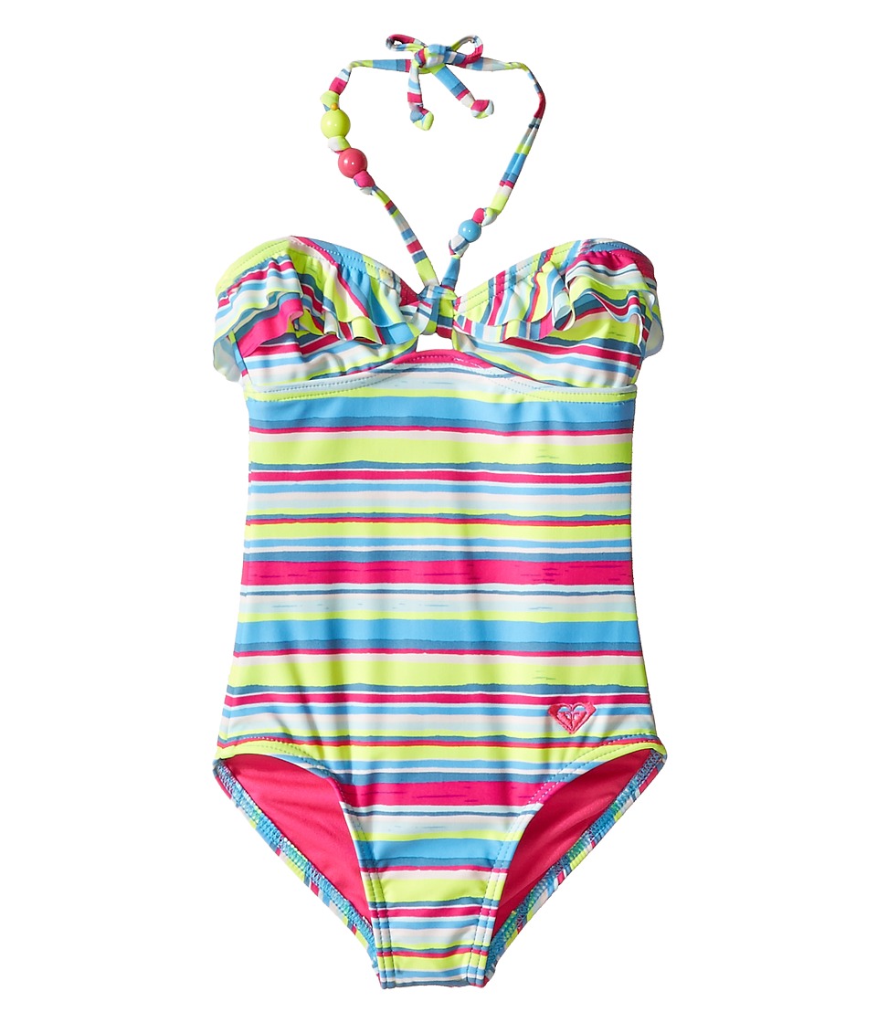 Roxy Kids Island Tiles One-Piece (Big Kids) (Sunny Lime) Girl